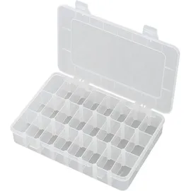 TRU Components Sortimentskasten Kunststoff 200 x 130 x 35 mm transparent unbestückt