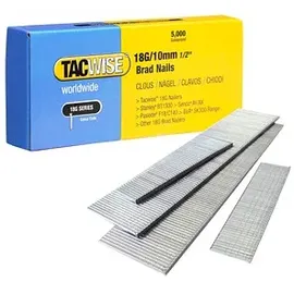tacwisetm TACWISE 0392 Stauchkopfnägel Brad Typ 18G / 10 mm, 5000 Stück, Silber, 10mm
