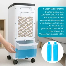 Lifetime Air Luftkühler 80 W, 4 L, Timer, weiß mobil