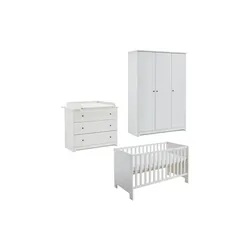 Babyzimmer 3er-Set Thilo , weiß , Maße (cm): B: 392 H: 379