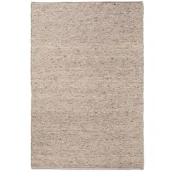 Allgäuer Teppichmanufaktur Webteppich Laax Uni 200 x 300 cm Mischgewebe Beige