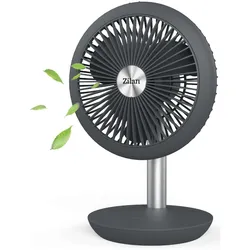 Zilan Akku Tischventilator 4000 mAh Akku 4 Geschwindigkeitsstufen