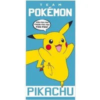 Nintendo Pokémon Kinderhandtuch Baumwoll-Strandtuch Farbenfrohes Poolhandtuch, 70cm x 140cm