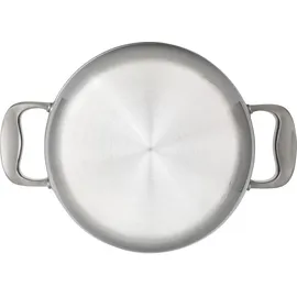 hensslers Topf-Set, Edelstahl, (Set, 2 tlg., je 1 Kochtopf Ø 20 und 24 cm, mit Glasdeckel), 3-Schicht Material mit Wabenstruktur, Induktion, 2,8L und 5,0L