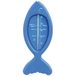 Badethermometer Fisch blau