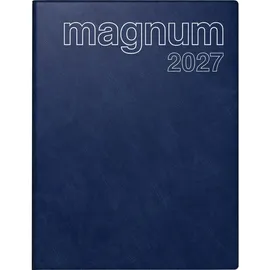 Baier & Schneider rido/idé 7027042387 Buchkalender Mod. magnum 2027 183×240 mm, Kunststoff, dunkelblau
