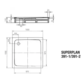 Kaldewei SUPERPLAN CLASSIC 391-1
