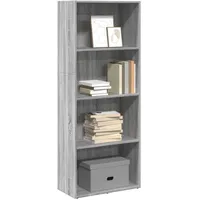 vidaXL Bücherregal 60 x 30 x 152 cm Grau