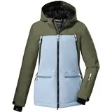 Killtec Mädchen Ksw 175 Grls Jckt Skijacke Funktionsjacke mit Kapuze und Schneefang, Hellblau, 152 EU