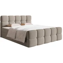 Selsey Boxspringbett 180 x 200 cm H2 Graubeige