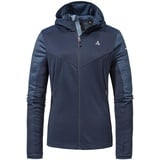 Schöffel Damen Fleece Hoody Svardalen L, schnell trocknende Fleecejacke mit Kapuze, funktionaler Outdoor Hoody, mit Reißverschluss-Taschen und elastischem Saum