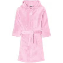 Playshoes Unisex Kinder Fleece-Bademantel Morgenmantel, rosa, 134/140