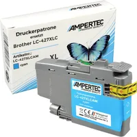 Ampertec Kompatible Tinte ersetzt Brother LC-427XLC cyan