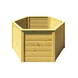 Weka Elementhochbeet 6-Eck 120 x 120 x 69 cm Beige
