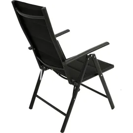 DEGAMO TORINO 9-teilig, Aluminium + Kunstgewebe schwarz