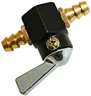 Benzin- Absperrhahn aus Metall