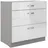 Küchen-Preisbombe Unterschrank 80 cm Weiß Hochglanz x Grau 80 x 0 x 0 cm Grau