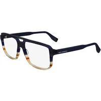 Karl Lagerfeld KL6156 424 Blue/Striped Brown Eyewear Man Acetato,