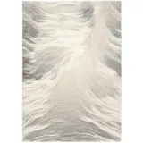 Novel Webteppich Seraphin Liora, Grau, Hellgrau, Beige, Textil, Abstraktes, rechteckig, 160x230 cm, für Fußbodenheizung geeignet, Teppiche & Böden, Teppiche, Moderne Teppiche