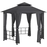 VidaXL Pavillon mit Seitenwänden 3,1x2,7 m Anthrazit