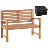 TPFGarden Teakbank, Braun, Holz, 120x92x59 cm, Gartenmöbel, Gartenbänke