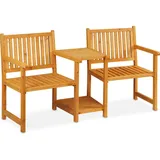 Relaxdays Gartenbank 10038647_0 hellbraun Holz 161,0 cm