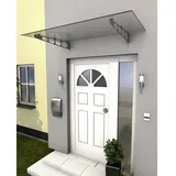 Gutta Edelstahlvordach HD/LT 160 x 16 cm klar