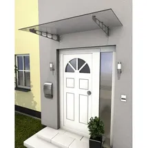 Gutta Edelstahlvordach HD/LT 160 x 16 cm klar