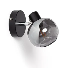 LEDKIA Efectoled - Deckenleuchte verstellbar Metall und Glas 1 Strahler Romsy Grau