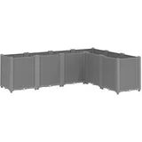 vidaXL Pflanzkübel 160 x 120 x 53 cm Grau