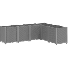 vidaXL Pflanzkübel 160 x 120 x 53 cm Grau