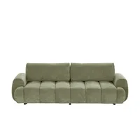 Uno Schlafcouch Mikrofaser 3-Sitzer Grün