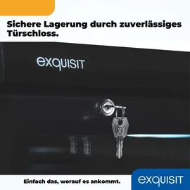 Exquisit GKS350-1-GT-280D Getränkekühlschrank (320 l, 1730 mm hoch, Schwarz)