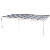 Gutta Terrassendach Premium 813 x 406 cm weiß/polycarbonat opal weiß