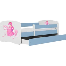 raumhirsch furniture Kinderbett Pferd 80 x 180 cm Holzwerkstoff blau