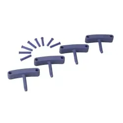 Vikan 4 x Haken, 8 x Stifte 10168 , Farbe: lila