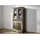 Massivmoebel24 Vitrine Altholz 90 x 40 x 180 cm Mehrfarbig