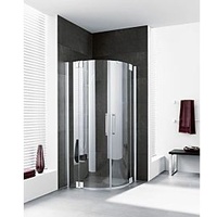 Kermi Pasa XP Viertelkreis-Pendeltür PXP55V72201PK 120x90x200cm, Radius 55cm, silber mattglanz, ESG klar Clean