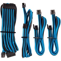 Corsair Premium Sleeved Netzteil Starter-Kabel-Set Typ4 (Generation 4-Serie) Blau/Schwarz