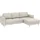 Home Affaire Eckcouch Cord 2-Sitzer Grau