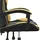 vidaXL Gaming-Stuhl Drehbar Schwarz und Gold