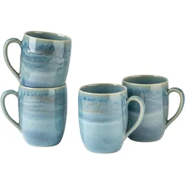gipfelstück Kaffeetasse 0,325 l Blau/Grün 4 St.