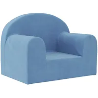 SYFAXTM Kindersofa Blau Weich Plüsch - Blau