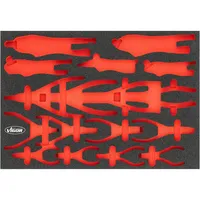 VIGOR Weichschaumeinlage, leer, V6816N-L, L x B x H: