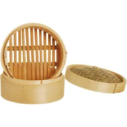 Excelsa 1 Dampfgarer Asia Bambus 22,5x17,5x22,5 cm Braun