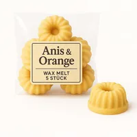 ⭐⭐⭐⭐⭐ 5er Set - Winter & Weihnachts Duftwachs | Melts | Duftkerzen | Raumduft (Anis & Orange)