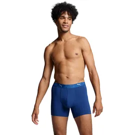 Puma Sport Baumwoll-Boxershorts Blau / Weiß M 2er Pack