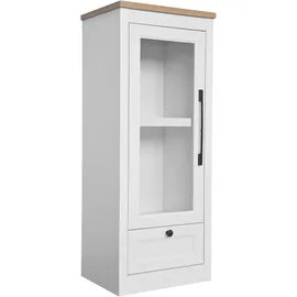 OTTO home Vitrine Ismund 49 x 39 x 121 cm Transparent/Weiß