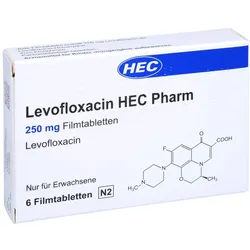 LEVOFLOXACIN HEC Pharm 250 mg Filmtabletten 6 St