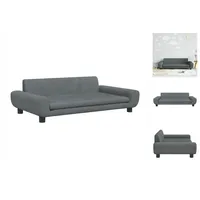 vidaXL Kindersofa Dunkelgrau 100x54x33 cm Samt